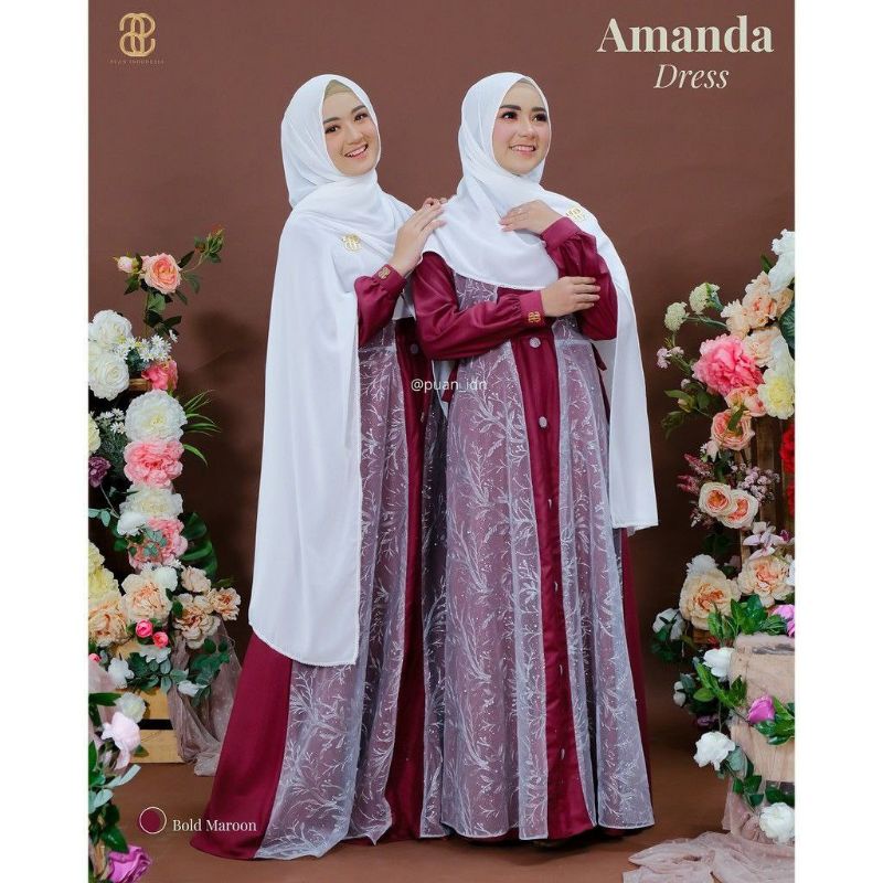 GAMIS | ARABIAN | GAMIS FASHION | AMANDA MAXI DRESS | COD(BAYAR DITEMPAT)