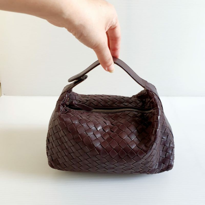 preloved tas MINI BOttega veneta ebene (bag only )