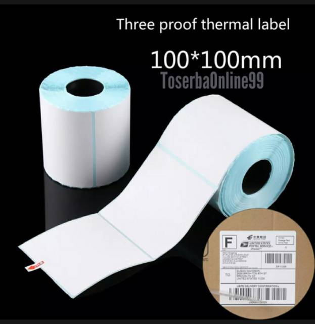 JAMINAN TERMURAH Kertas Sticker Direct Thermal 100×100 Isi 500lbr