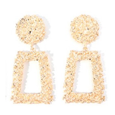 OSM - F534 Anting Ala Korea / Anting Panjang / Anting Paduan Trapesium Anting / Aksesoris Fashion-Gold