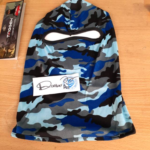 Masker motif loreng TNI angkatan laut fullface - masker kepala full masker helm masker rider biker