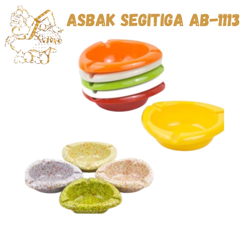 ASBAK ROKOK MELAMIN SEGITIGA