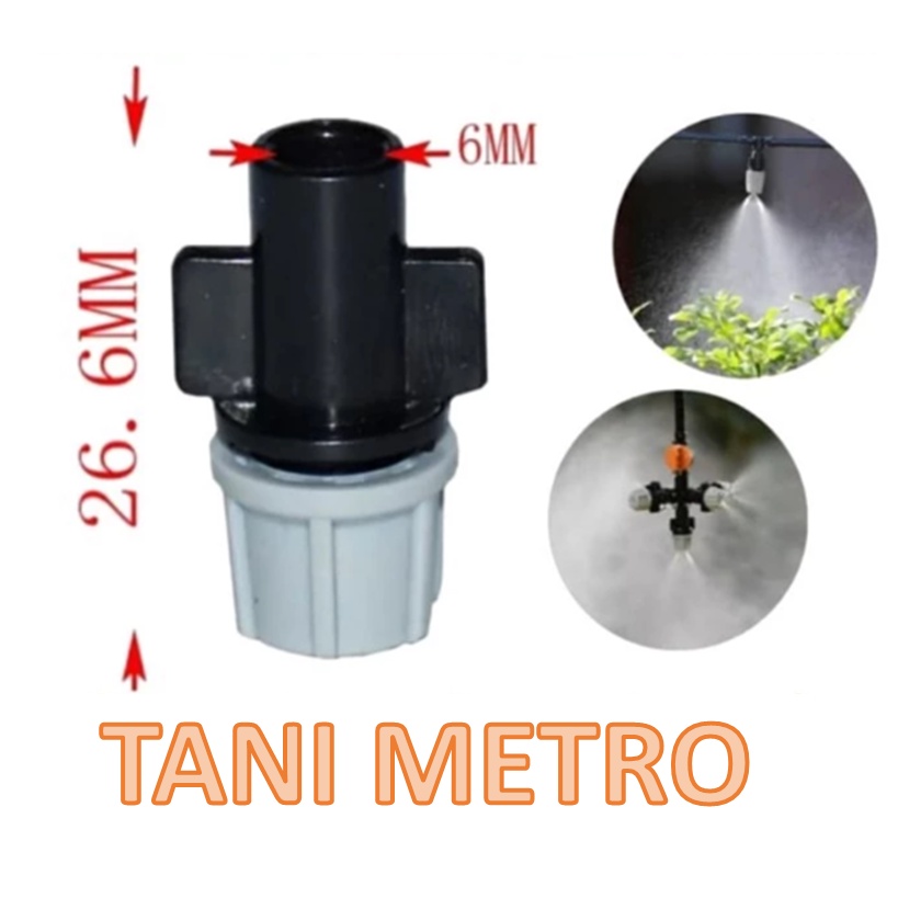 MIST KABUT NOZZLE ABU-ABU SPRAYER HEAD SPRINKLER KONEKTOR.
