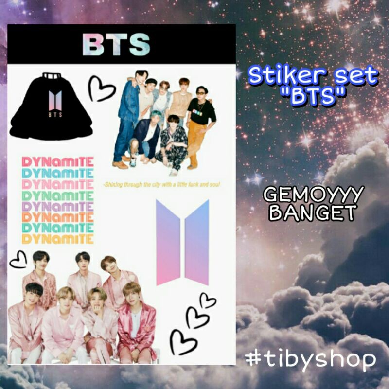 

(BACA DESKRIPSI YA) Stiker set BTS ~ Lucu dan gemoyy banget