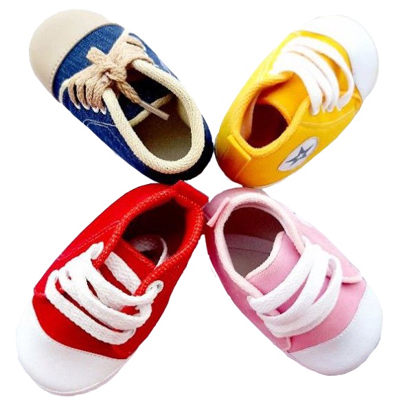 VINANDOZ PRL02 Sepatu bayi newborn prewalker motif tali umur 1 s/d 12 banyak warna