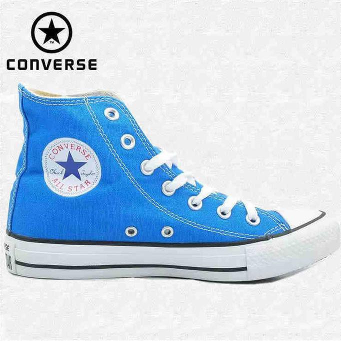 More Walk Sepatu All Star Converse Biru Muda Tinggi Murah