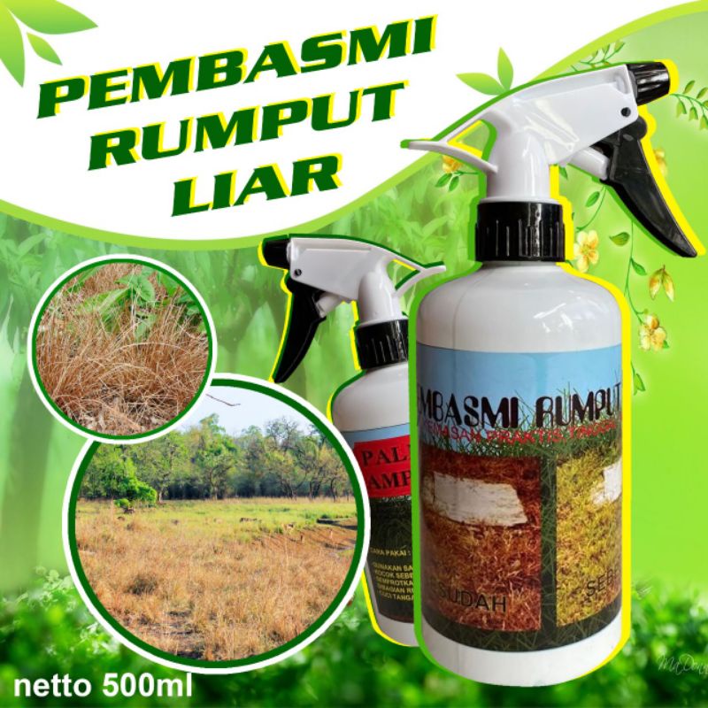 Pembasmi Rumput Liar Gulma Ilalang 500ML Sampai ke akarnya Semprotan Basmi Rumput Liar Gulma - alajelekkk