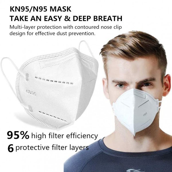 Masker KN95 Masker 5 Ply Layer KN 95 Disposable Face Mask Masker Wajah Kesehatan