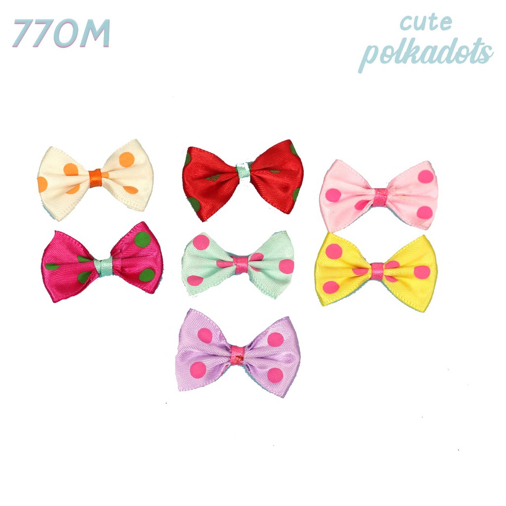 Pita Aplikasi Satin Polkadot 770M (per-100Pcs)