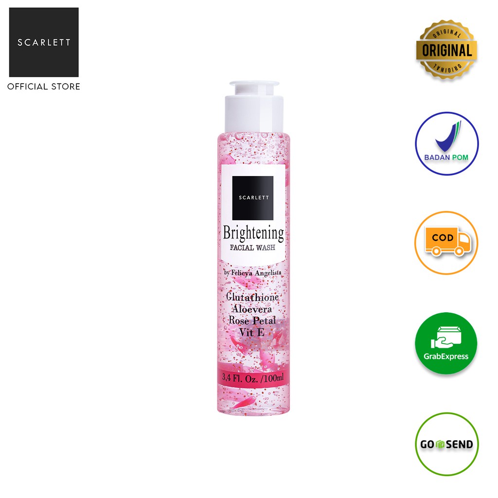 [ Facial Wash ] Scarlett Facial Wash Brightening ~ Sabun Pembersih Wajah