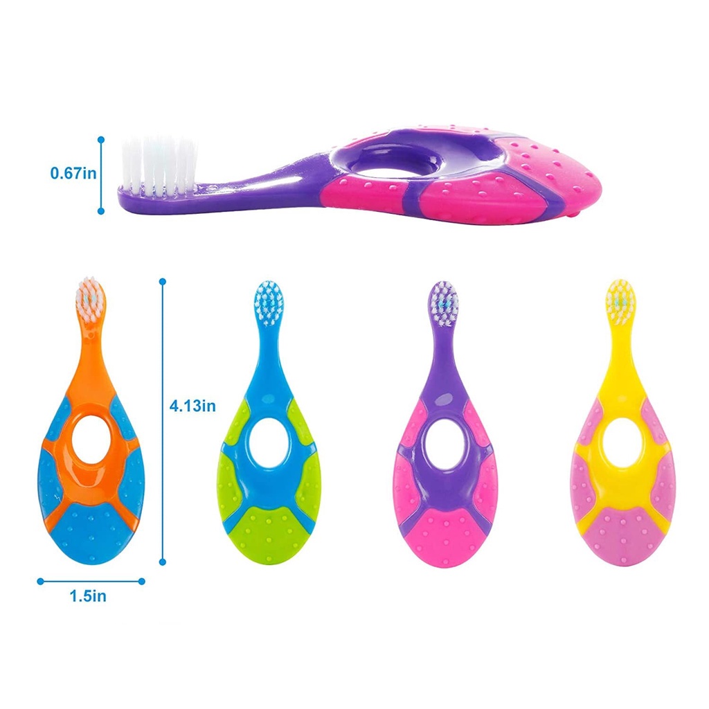 (Isi 2pcs) Baby Tooth brush/ Sikat Gigi Bayi Step One