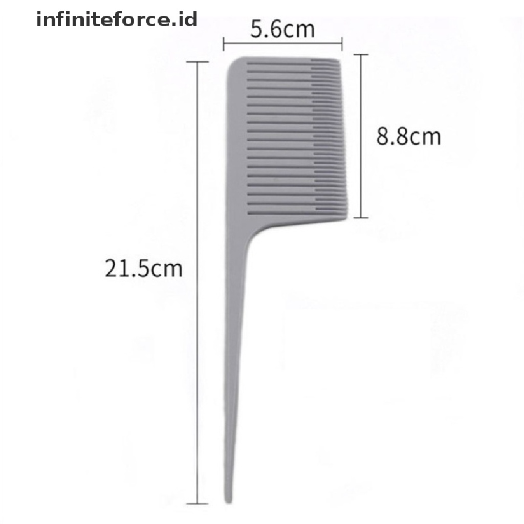 (infiniteforce.id) Sisir Gigi Lebar Dengan Gagang Kait Untuk Cat Rambut