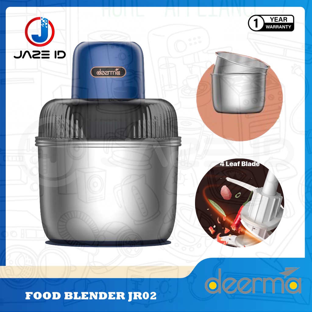 Deerma JR02 Food Blender Alat Gilingan Penghalus Bumbu Bawang Daging