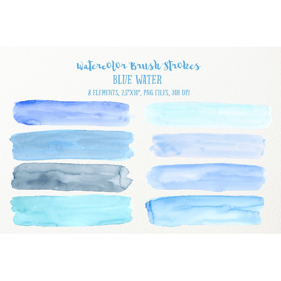 Watercolor Brush Stroke Bundle - Adobe Photoshop