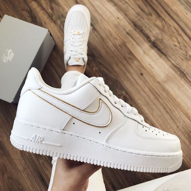 gold white af1