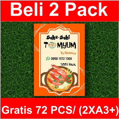 STIKER LABEL PRODUK PERSEGI PANJANG "TOMYUM"