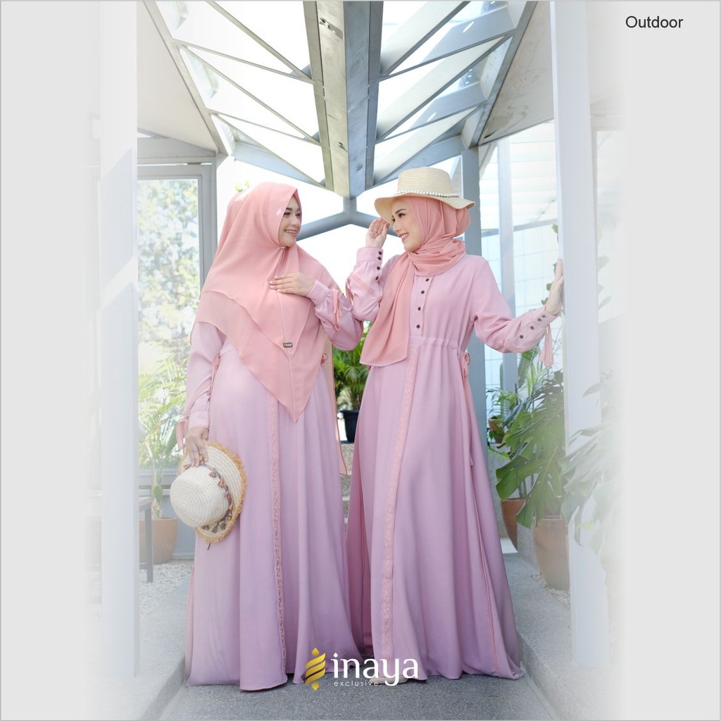 [ FREE MASKER RANDOM ] GAMIS MELLY SYAR'I SET KHIMAR BY INAYA EXCLUSIVE