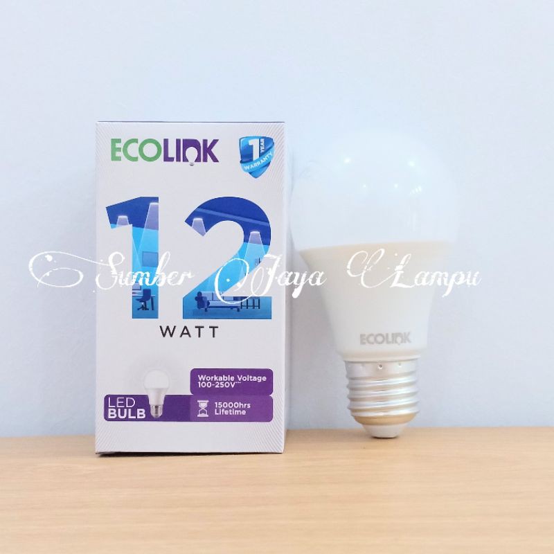 EcoLink LED 12 Watt Cahaya Putih