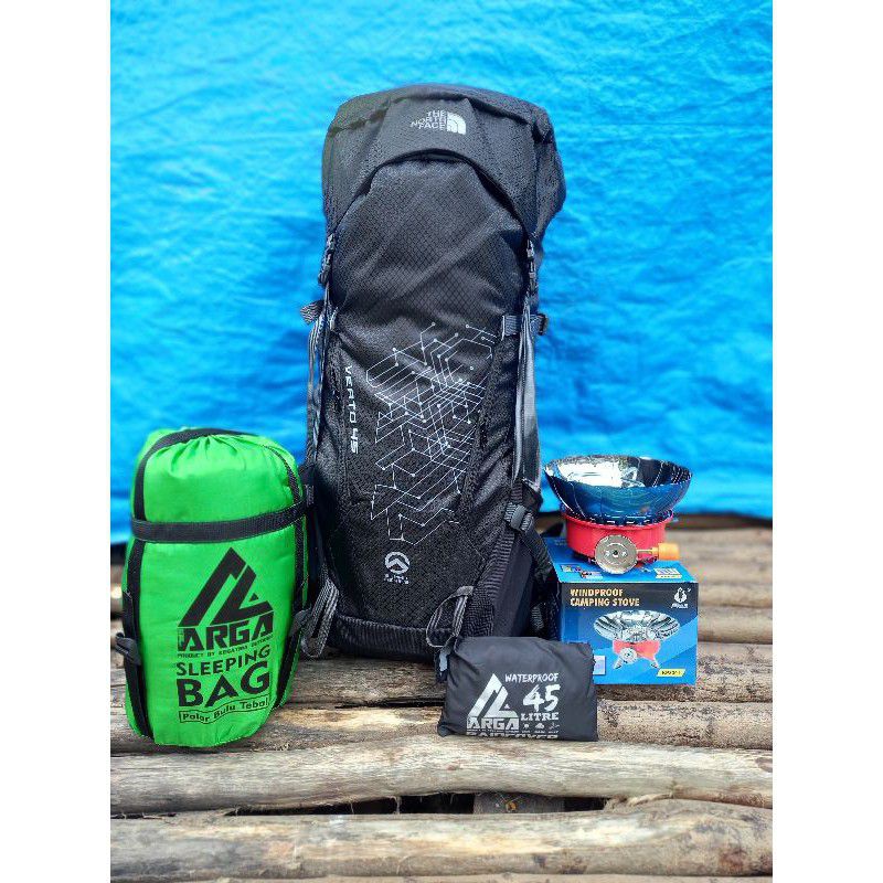 paket alat mendaki 4 item/paket camping