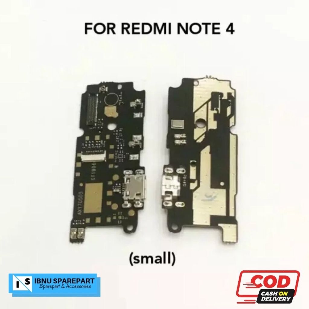 BOARD PAPAN KONEKTOR CONECTOR CHARGER XIAOMI REDMI NOTE 4 SMALL BIG