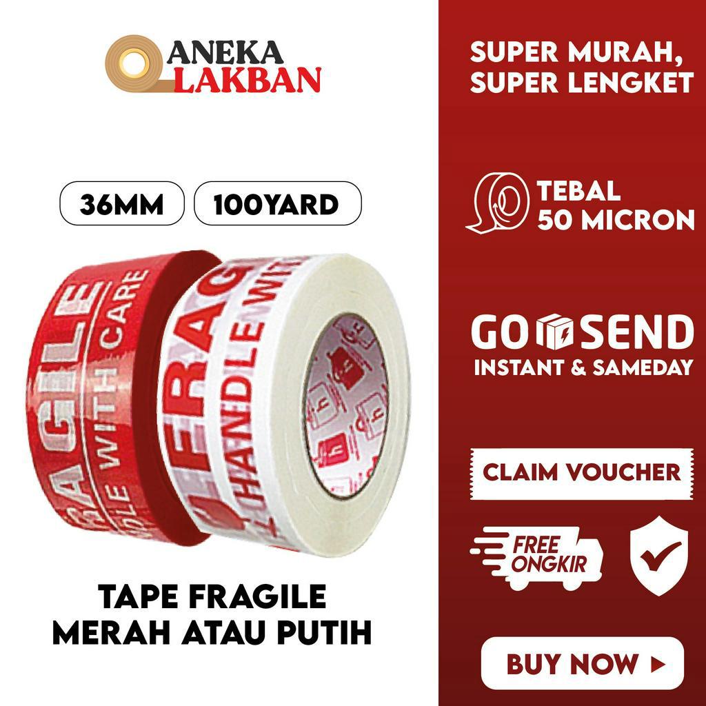 

Best Price HORICI LAKBAN FRAGILE MERAH PUTIH 36MMX1Y ISOLASI JANGAN DIBANTING MUDAH PECAH BELAH