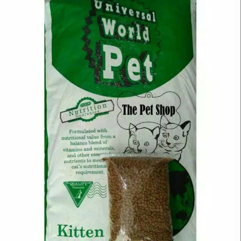 makanan/pakan kucing/cat food universal kitten repack 1kg