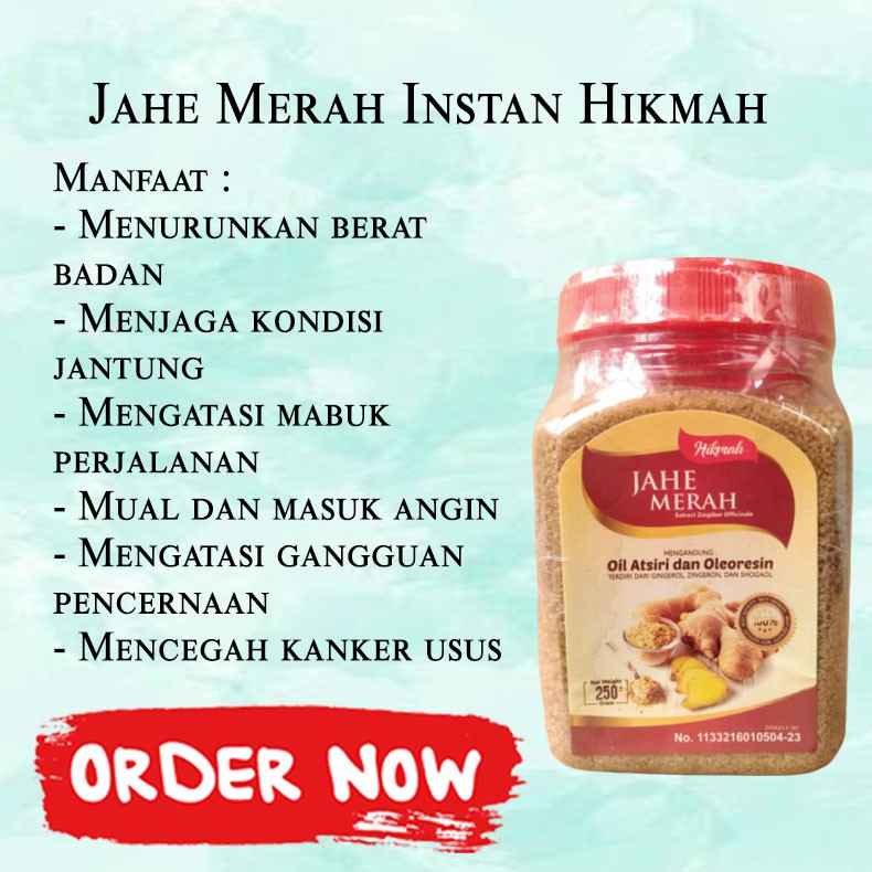

Jahe Merah Instan Hikmah