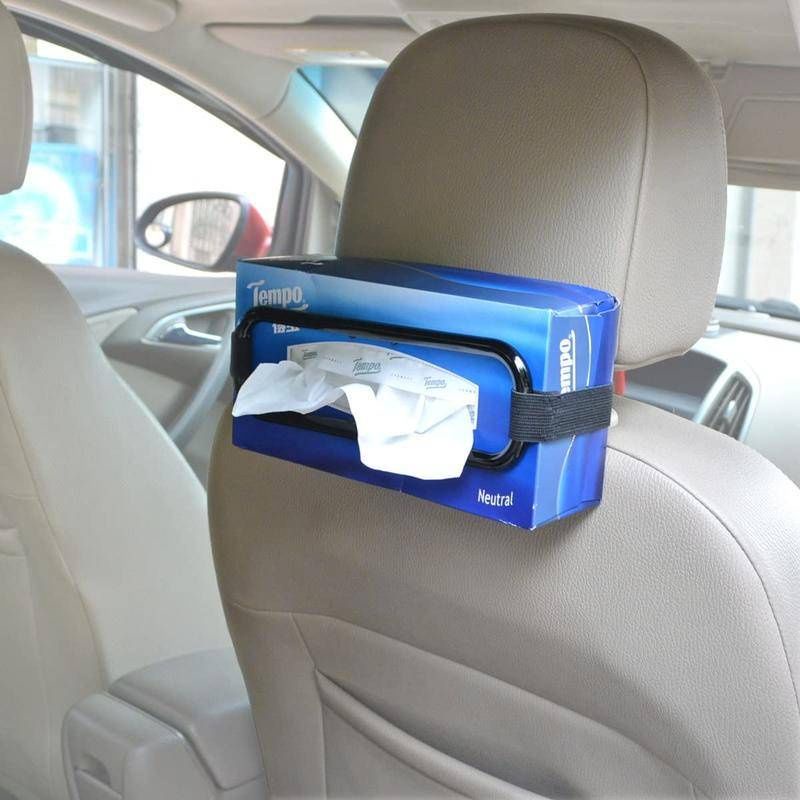 Tempat tissue jepit gantungan tissu mobil sunviour tissue holder