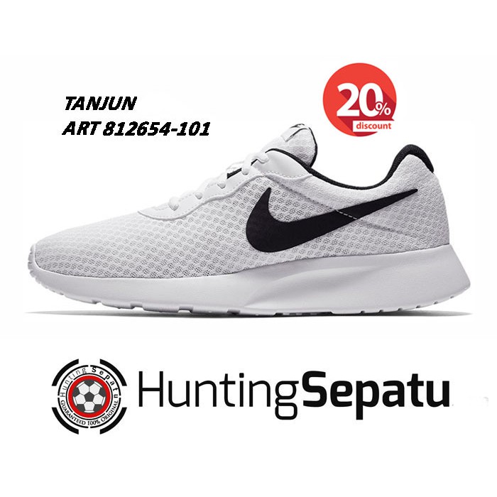 Sepatu Running Lari Nike Tanjun White 