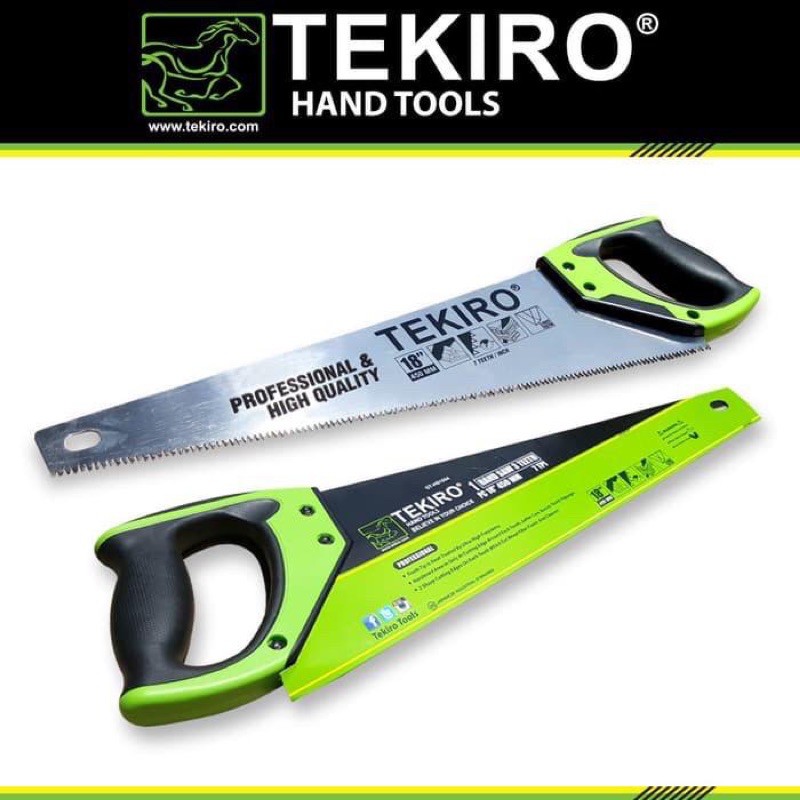 Gergaji Tangan 3 Mata untuk Kayu / Triplek / Gypsum / GRC Board / Three Teeth Hand Saw TEKIRO