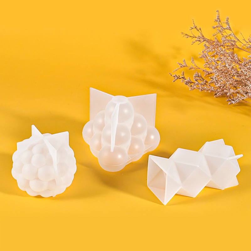 Siy Cetakan Resin Epoksi Bentuk Asimetris 3D Bahan Silikon Untuk Membuat Kerajinan Tangan DIY
