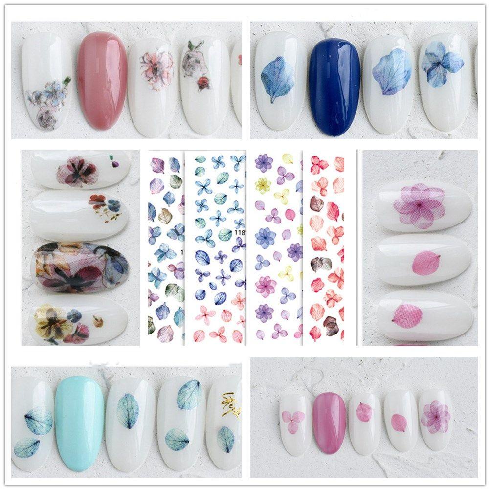 R-flower Nail Art Stickers Acrylic 3D DIY Aksesoris Perekat Diri