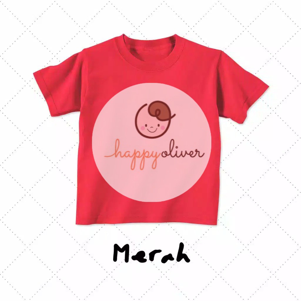 PROMO 10.10 HappyOliver KAOS POLOS ANAK ADEM NYAMAN BAHAN KATUN COMBED 30S KAOS ANAK MURAH 1-4 TAHUN