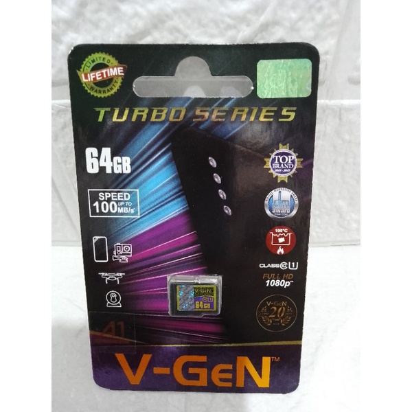 Micro sd vgen 64Gb,micro sd,micro sd vgen,micro sd murah,micro sd ori,memori hp,aksesoris hp.