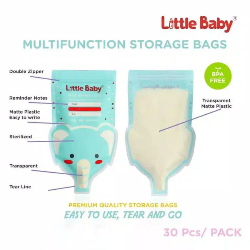 Little Baby Multifunction Milk Powder Elephant DMS1901 / Kantong ASI 200ml