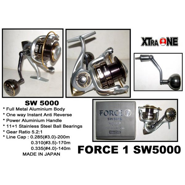 Reel  Kenzi Xtra one Force one sw5000 Power Handle - Force one sw 5000 Xtra one Force one sw50003