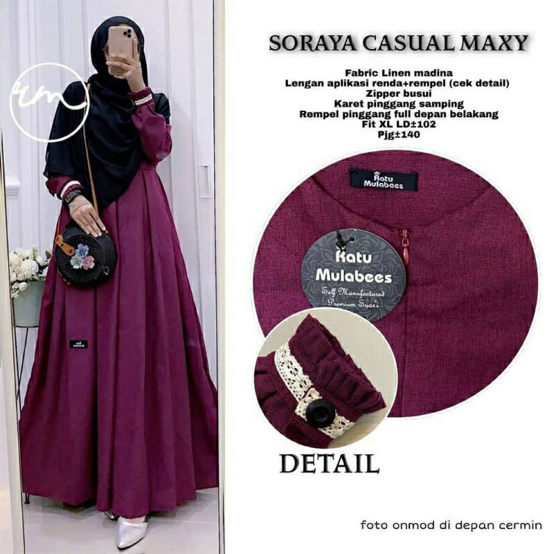 GAMIS REMAJA SORAYA CASUAL MAXY