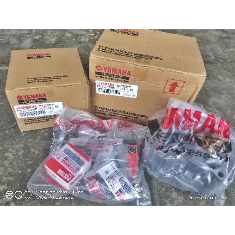 ORIGINAL Silinder Blok Cylinder Block Blok Seher Mesin + Piston Kit Yamaha Vixion old New NVL NVA