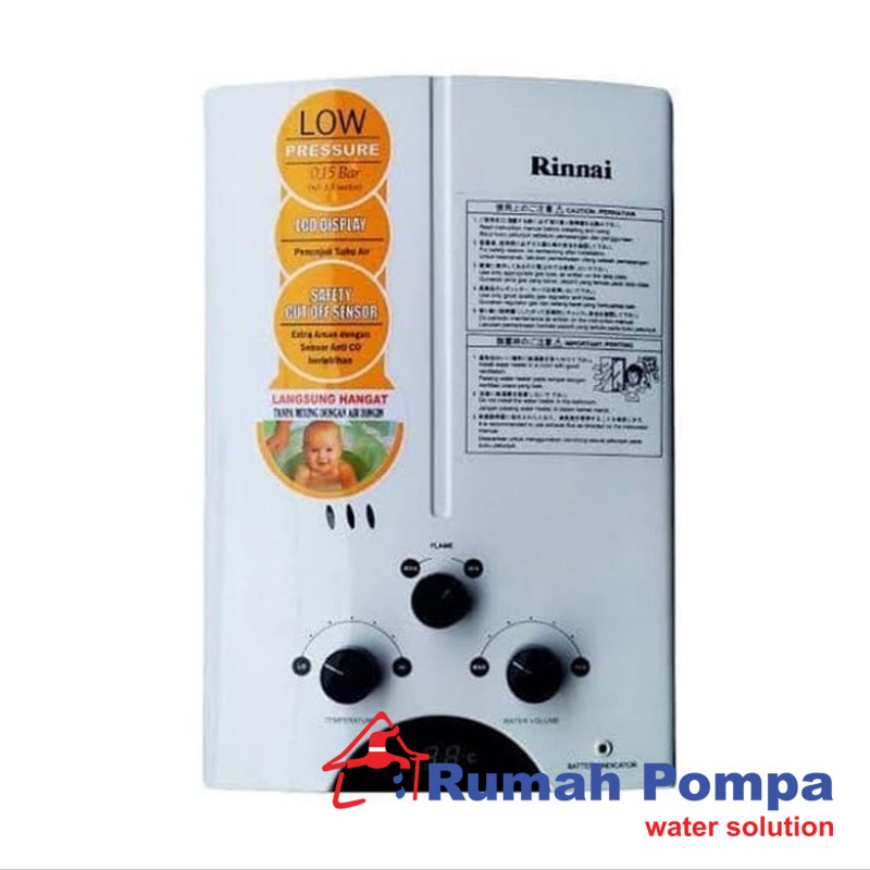 WATER HEATER GAS RINAI REU 5CFC ORIGINAL