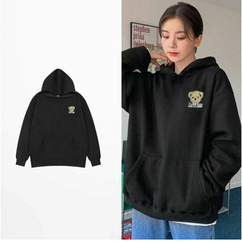 sweater hodie wanita / korean hodie wanita / SWEATER HUAN BEAR HODIE