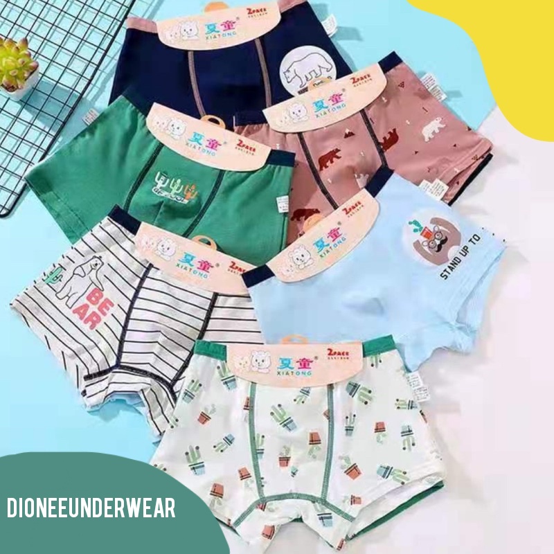 Cd Celana Dalam Boxer Anak Laki Laki Cowok Katun Adem Sempak Anak Cowok Celana Bokser Anak Laki Laki Cowok Motif 1 2 3 4 5