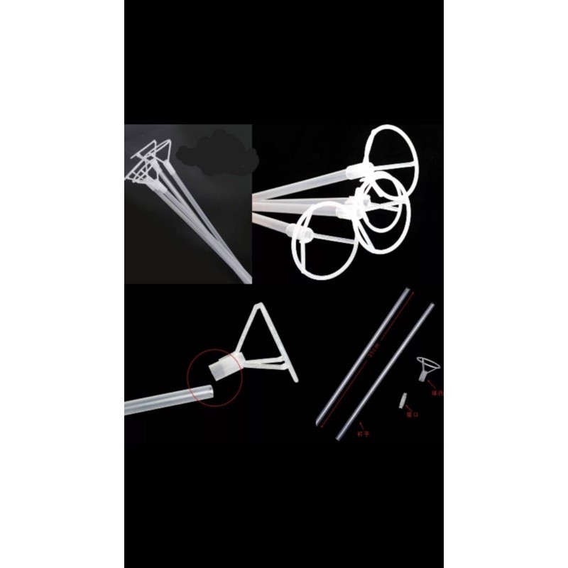stik bobo balon pvc transparan jumbo 70cm