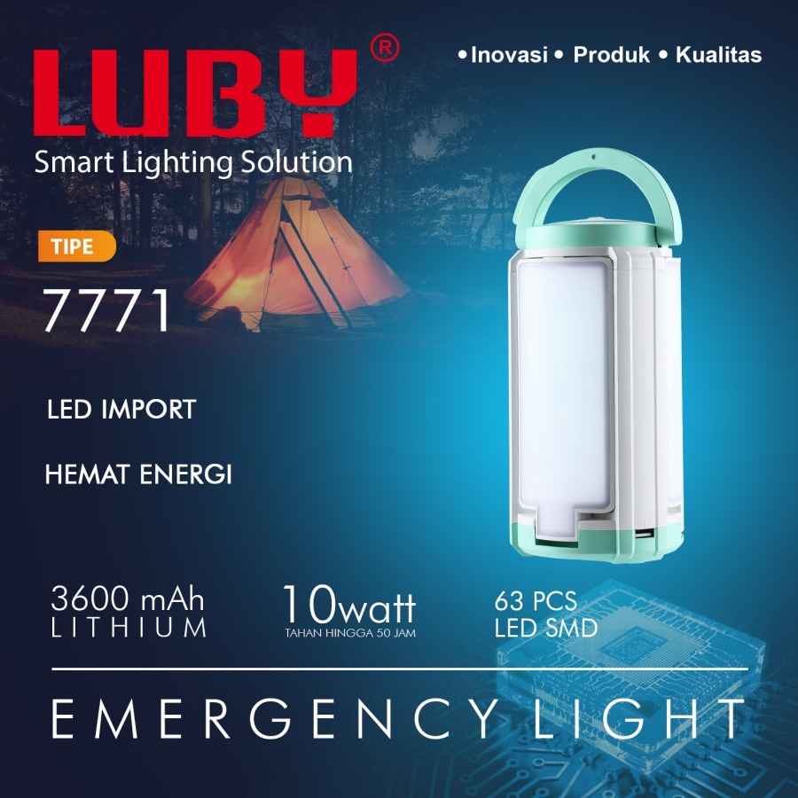 Luby L 7771 Lampu Emergency Model Kipas Tahan Lama . Baru&amp;Bergaransi