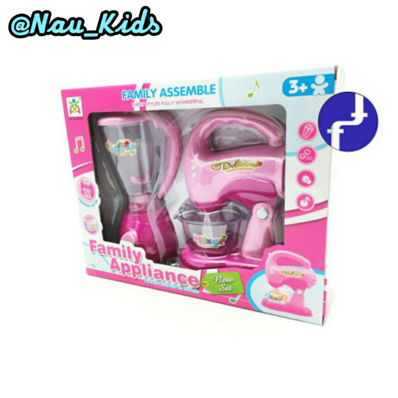 Mainan Anak Blender dan Mixer Baterai Set My Kitchen Appliances