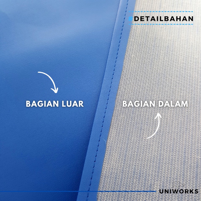 Uniworks Celemek Anti Air Sprayer V02M01 Model Tanpa Lengan 7 Warna 3 Ukuran Panjang Bahan PVC