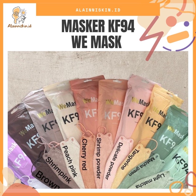 MASKER KF94 WE MASK WARNA 10PCS