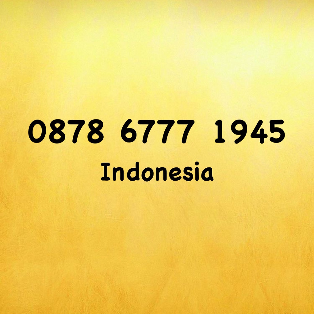 Nomor Cantik XL Bebas Seri Tahun - 45 - 0878 6777 1945