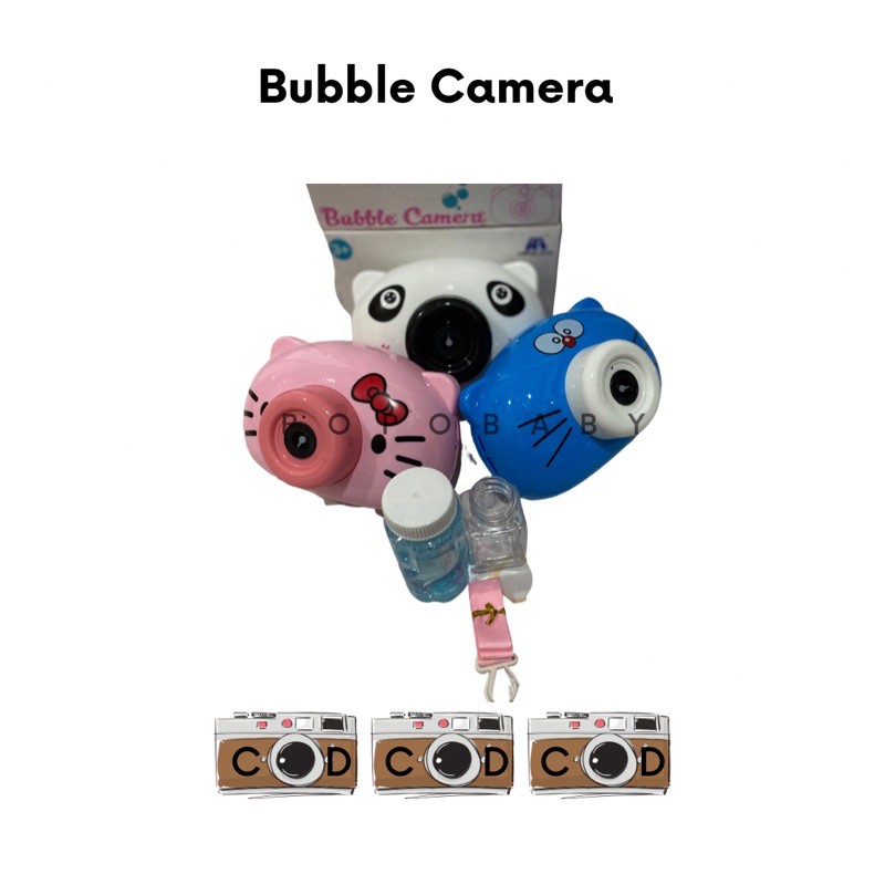 Mainan Anak Bubble Camera / Kamera Gelembung