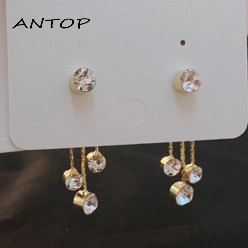 Anting Tusuk Gantung Sterling Silver 925 Hias Mutiara Untuk Wanita