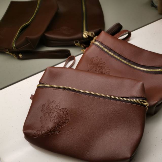 Pouch Kosmetik Coklat Besar